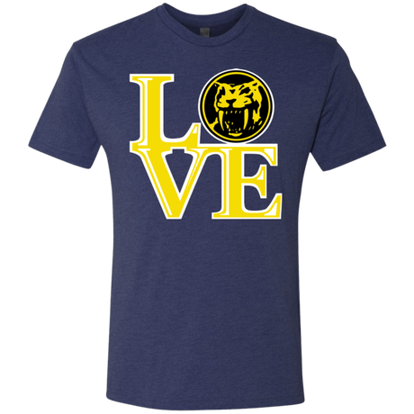 T-Shirts Vintage Navy / Small Yellow Ranger LOVE Men's Triblend T-Shirt