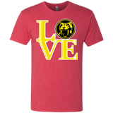T-Shirts Vintage Red / Small Yellow Ranger LOVE Men's Triblend T-Shirt