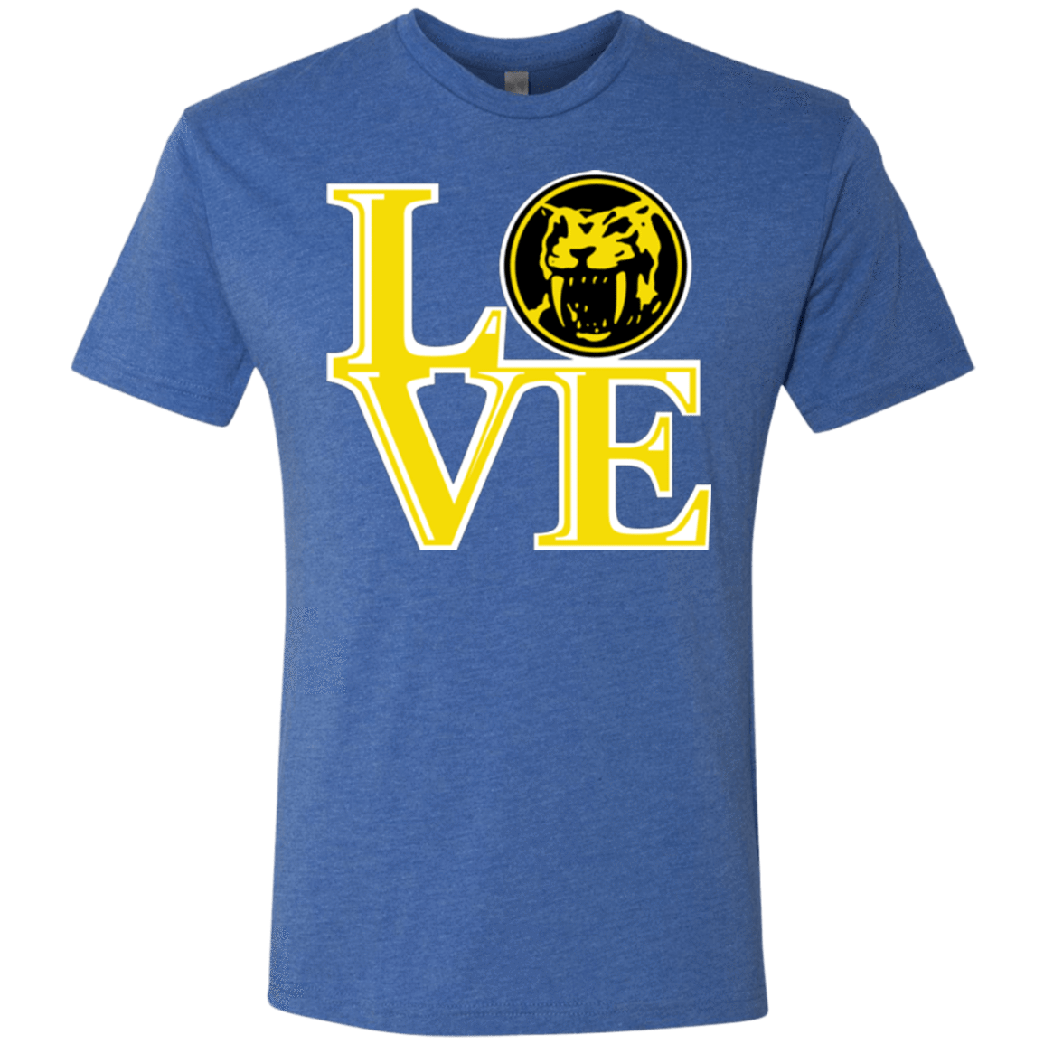 T-Shirts Vintage Royal / Small Yellow Ranger LOVE Men's Triblend T-Shirt