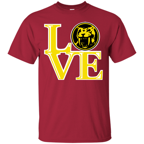 T-Shirts Cardinal / Small Yellow Ranger LOVE T-Shirt