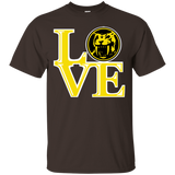T-Shirts Dark Chocolate / Small Yellow Ranger LOVE T-Shirt