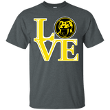 T-Shirts Dark Heather / Small Yellow Ranger LOVE T-Shirt