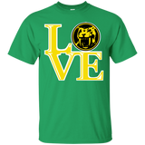 T-Shirts Irish Green / Small Yellow Ranger LOVE T-Shirt