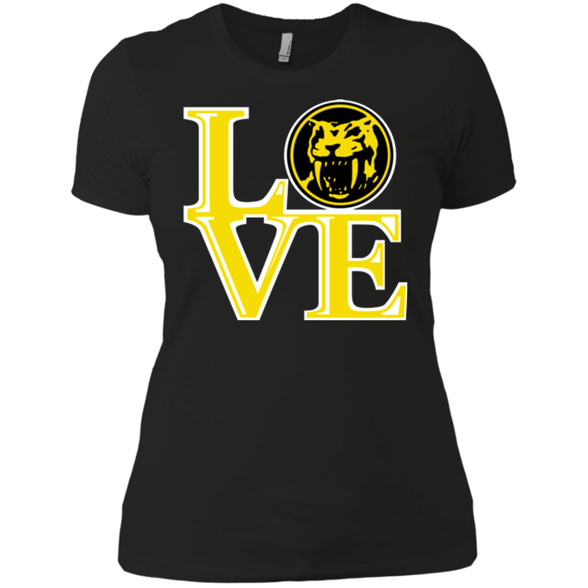T-Shirts Black / X-Small Yellow Ranger LOVE Women's Premium T-Shirt