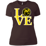 T-Shirts Dark Chocolate / X-Small Yellow Ranger LOVE Women's Premium T-Shirt