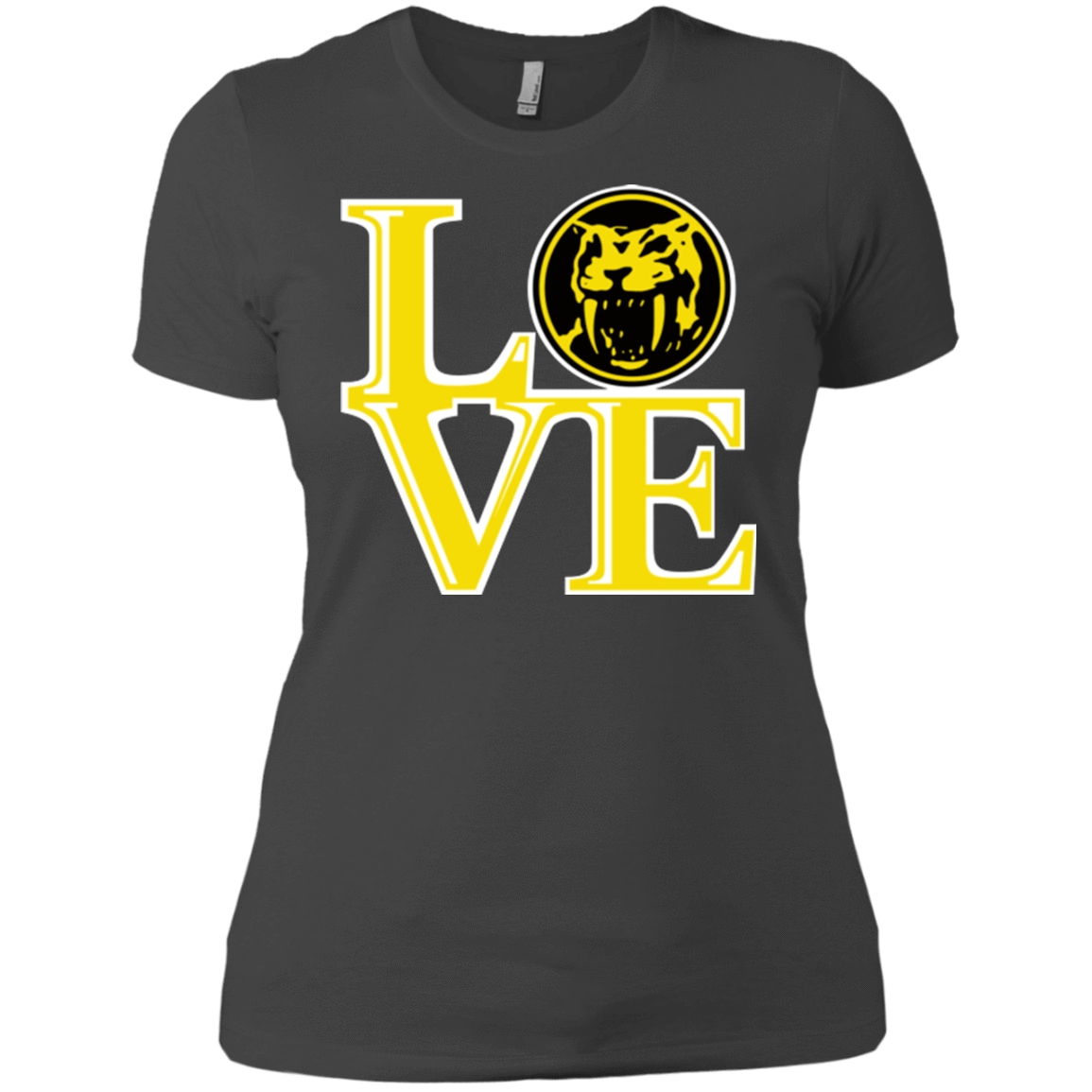 T-Shirts Heavy Metal / X-Small Yellow Ranger LOVE Women's Premium T-Shirt