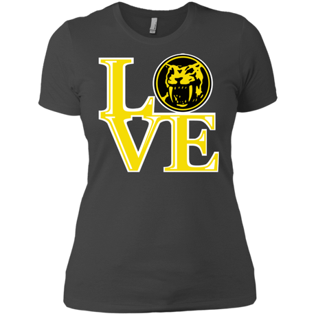 T-Shirts Heavy Metal / X-Small Yellow Ranger LOVE Women's Premium T-Shirt