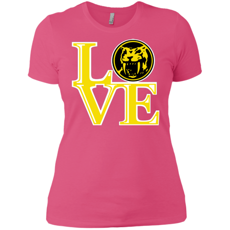 T-Shirts Hot Pink / X-Small Yellow Ranger LOVE Women's Premium T-Shirt