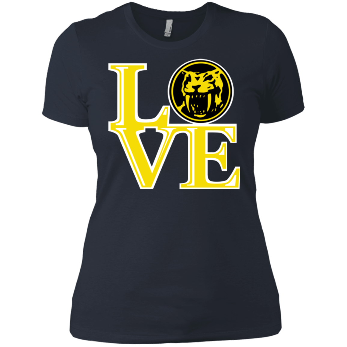 T-Shirts Indigo / X-Small Yellow Ranger LOVE Women's Premium T-Shirt