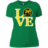 T-Shirts Kelly Green / X-Small Yellow Ranger LOVE Women's Premium T-Shirt