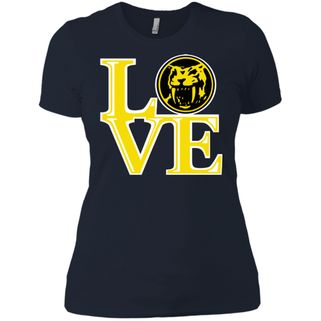T-Shirts Midnight Navy / X-Small Yellow Ranger LOVE Women's Premium T-Shirt
