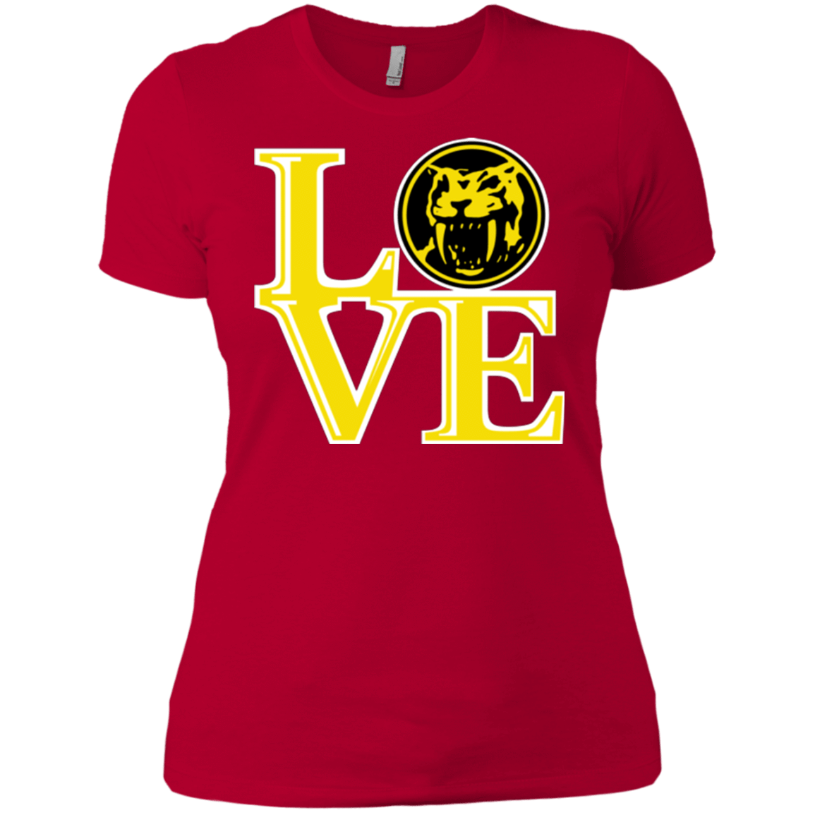 T-Shirts Red / X-Small Yellow Ranger LOVE Women's Premium T-Shirt