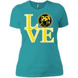 T-Shirts Tahiti Blue / X-Small Yellow Ranger LOVE Women's Premium T-Shirt