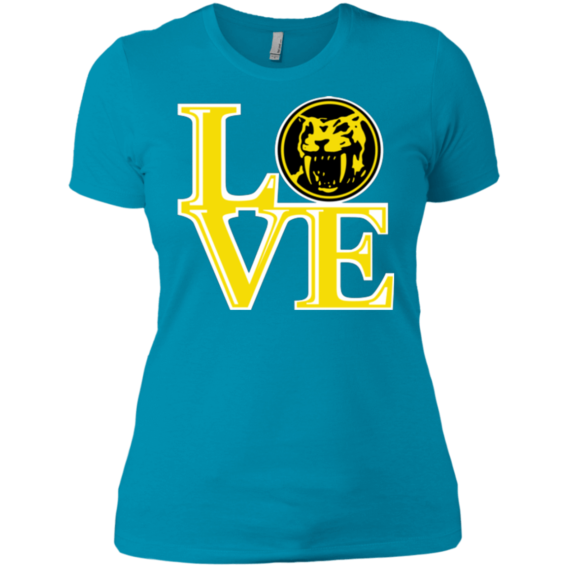 T-Shirts Turquoise / X-Small Yellow Ranger LOVE Women's Premium T-Shirt