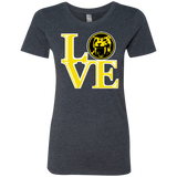 T-Shirts Vintage Navy / Small Yellow Ranger LOVE Women's Triblend T-Shirt
