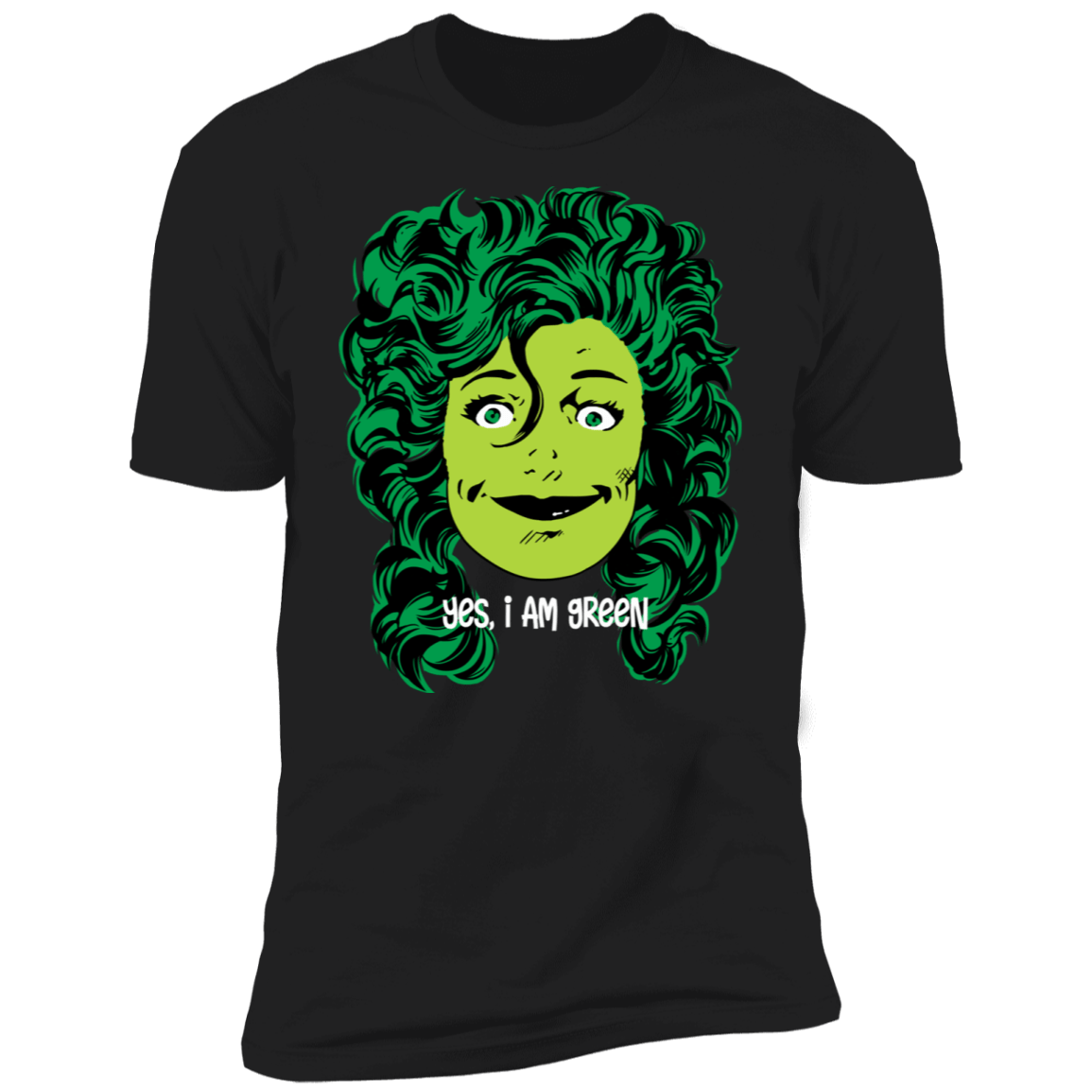 T-Shirts Black / X-Small Yes, I am Green Men's Premium T-Shirt