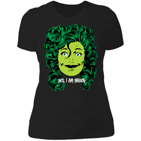 T-Shirts Black / X-Small Yes, I am Green Women's Premium T-Shirt