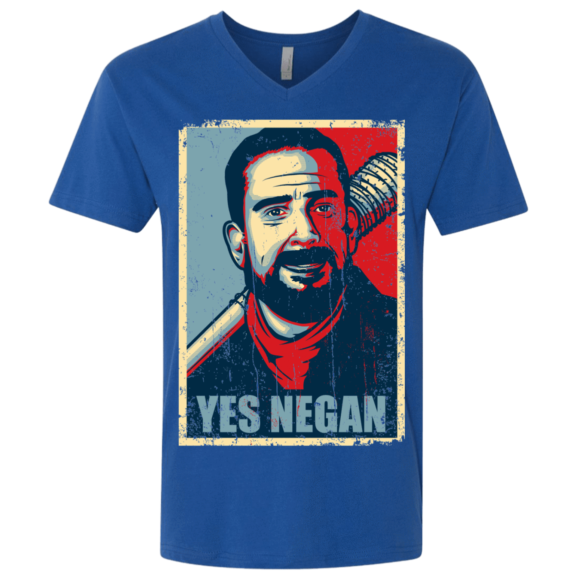 T-Shirts Royal / X-Small Yes Negan Men's Premium V-Neck