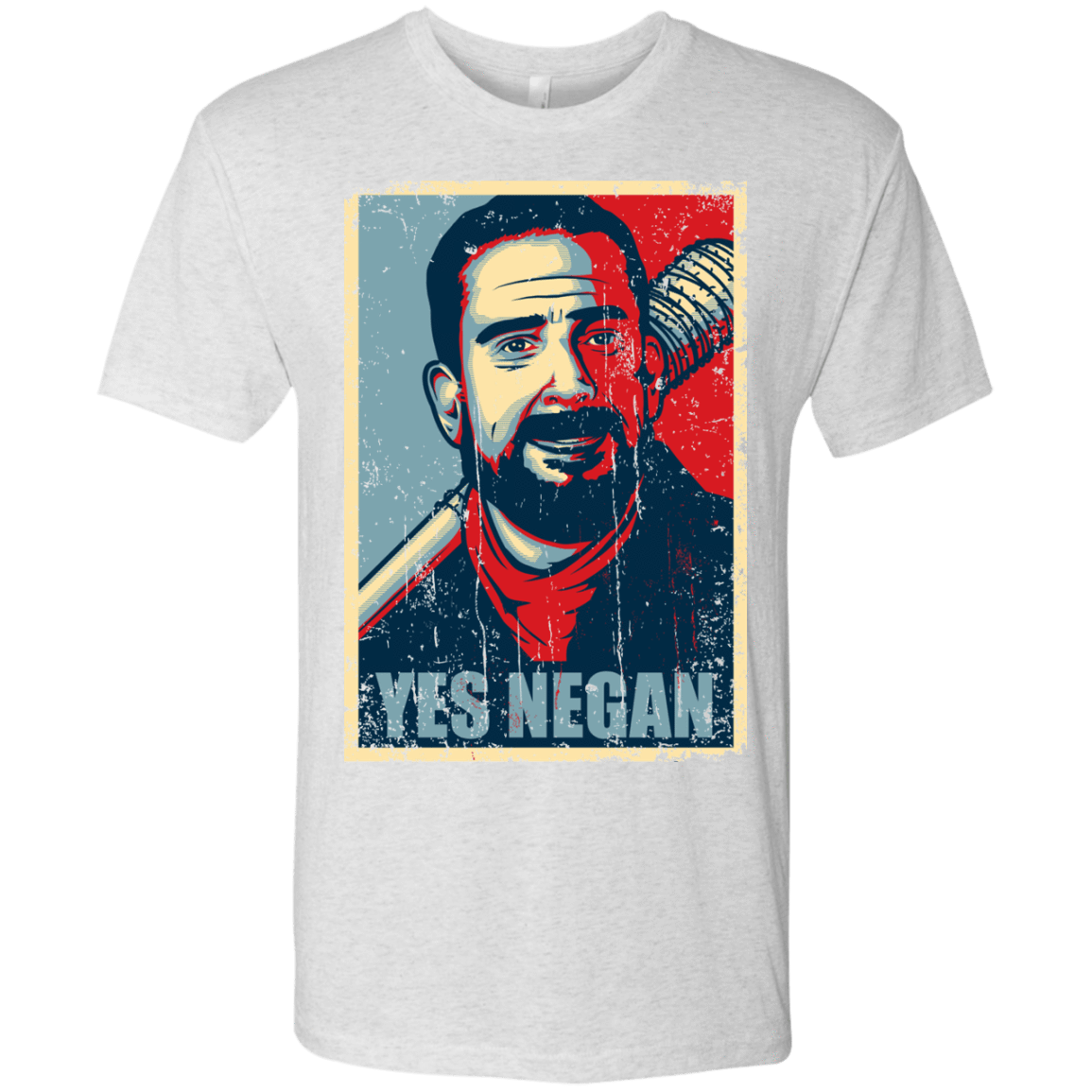 T-Shirts Heather White / Small Yes Negan Men's Triblend T-Shirt