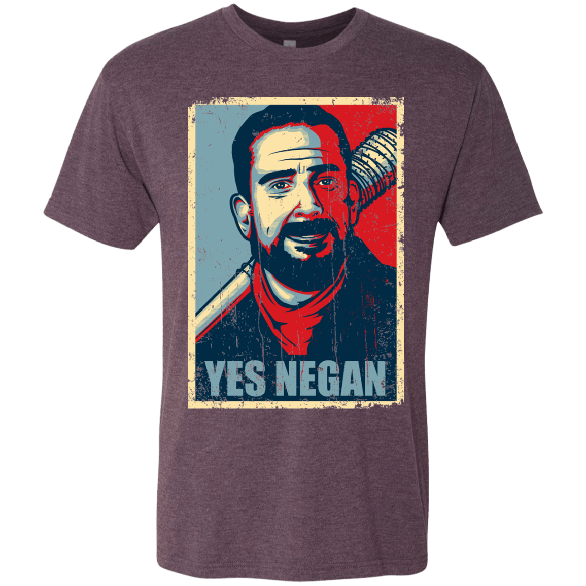 T-Shirts Vintage Purple / Small Yes Negan Men's Triblend T-Shirt
