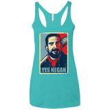 T-Shirts Tahiti Blue / X-Small Yes Negan Women's Triblend Racerback Tank