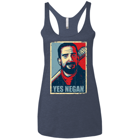 T-Shirts Vintage Navy / X-Small Yes Negan Women's Triblend Racerback Tank