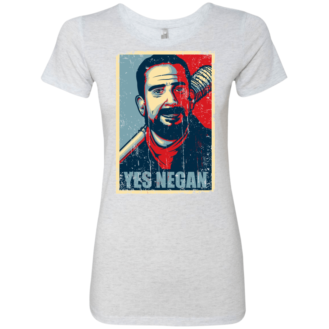 T-Shirts Heather White / Small Yes Negan Women's Triblend T-Shirt