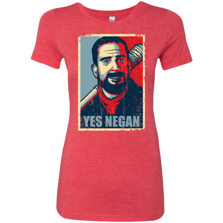 T-Shirts Vintage Red / Small Yes Negan Women's Triblend T-Shirt