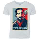 T-Shirts Heather White / YXS Yes Negan Youth Triblend T-Shirt