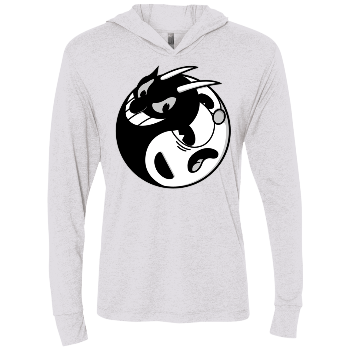 Yin Cup! Triblend Long Sleeve Hoodie Tee