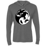 Yin Cup! Triblend Long Sleeve Hoodie Tee