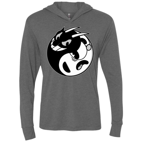 Yin Cup! Triblend Long Sleeve Hoodie Tee