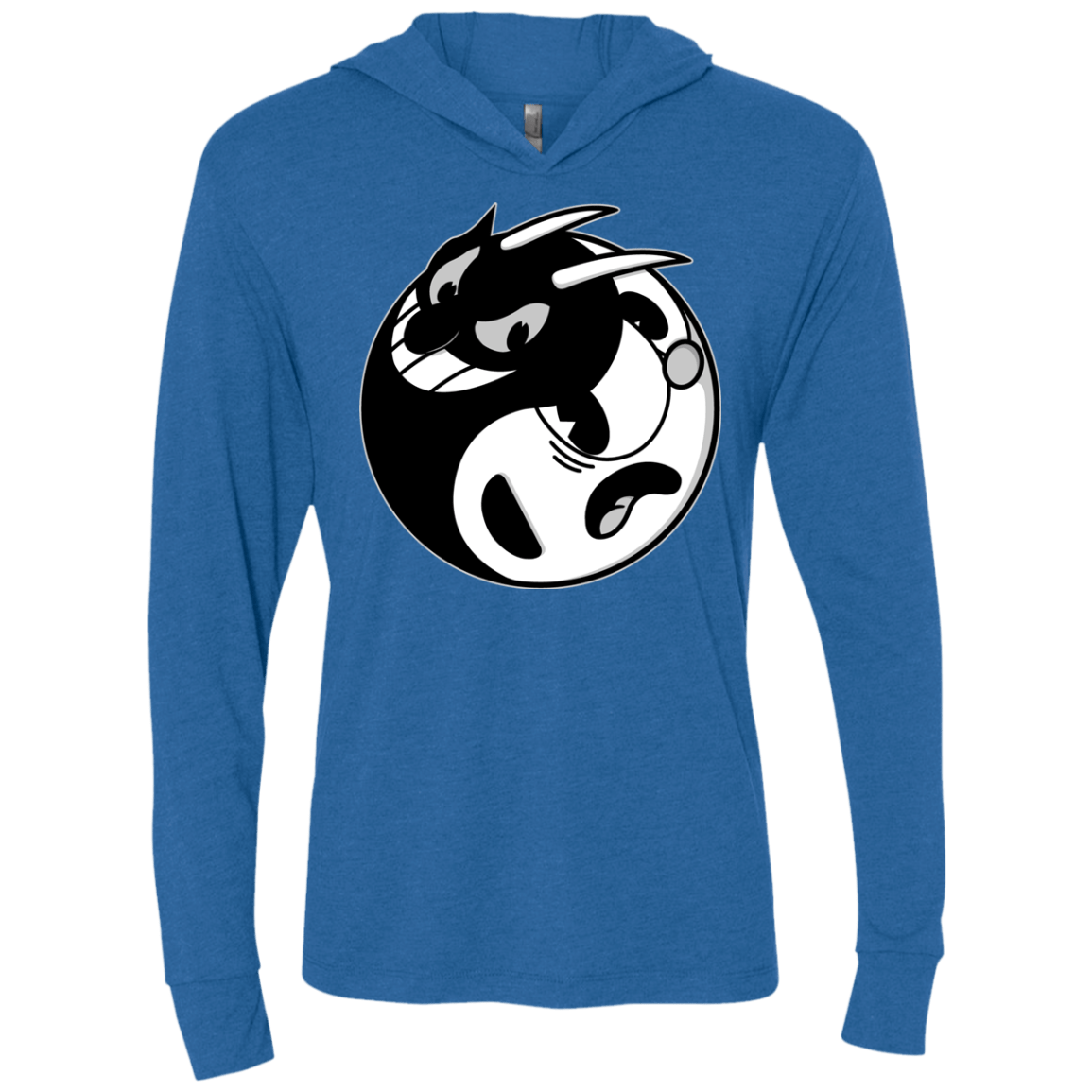 Yin Cup! Triblend Long Sleeve Hoodie Tee