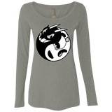 T-Shirts Venetian Grey / S Yin Cup! Women's Triblend Long Sleeve Shirt