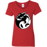 T-Shirts Red / S Yin Cup! Women's V-Neck T-Shirt