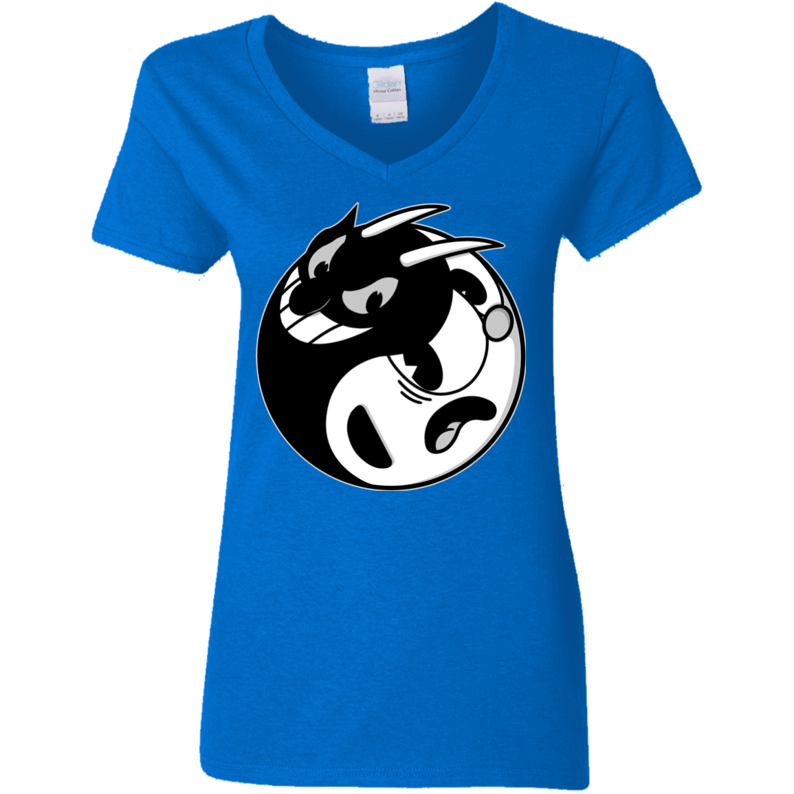 T-Shirts Royal / S Yin Cup! Women's V-Neck T-Shirt