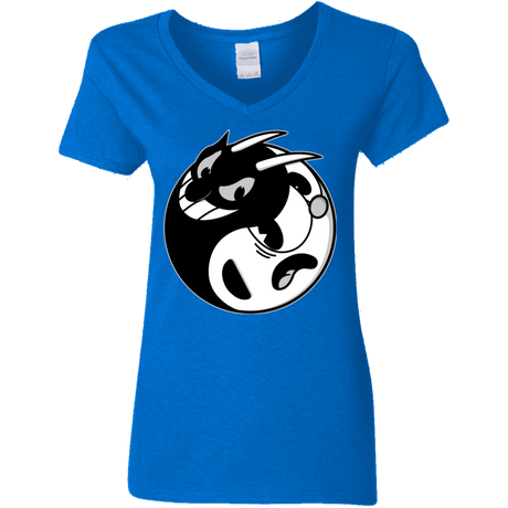 T-Shirts Royal / S Yin Cup! Women's V-Neck T-Shirt