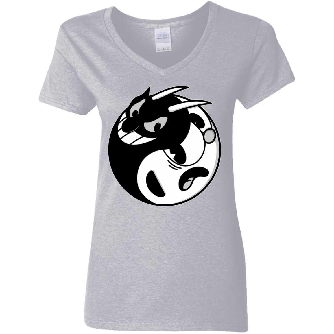 T-Shirts Sport Grey / S Yin Cup! Women's V-Neck T-Shirt