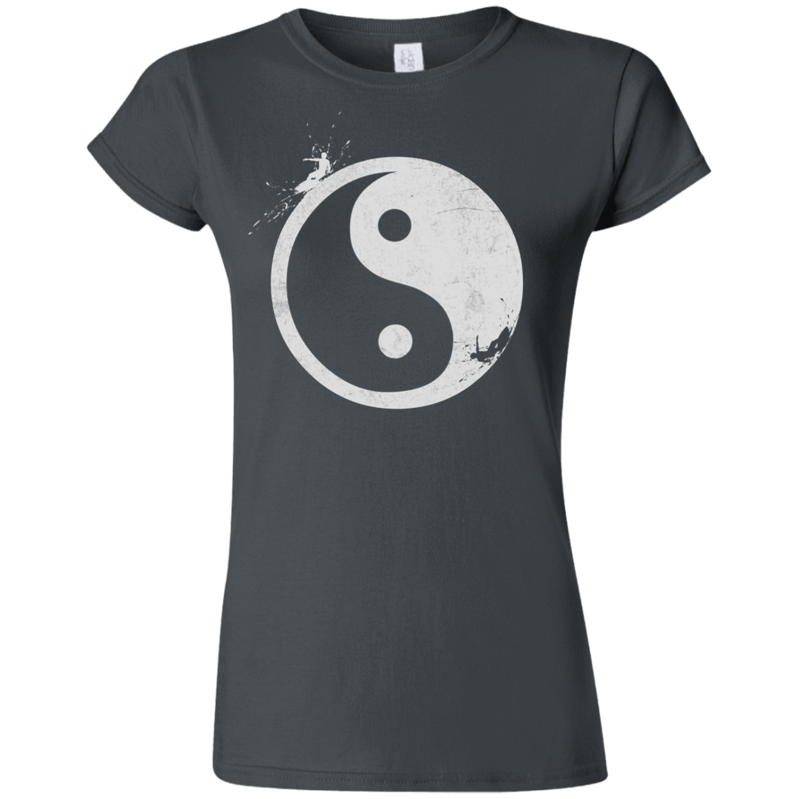 T-Shirts Charcoal / S Yin Yang Surfer Junior Slimmer-Fit T-Shirt