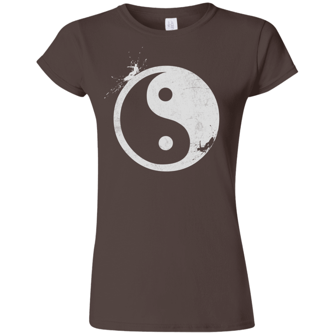 T-Shirts Dark Chocolate / S Yin Yang Surfer Junior Slimmer-Fit T-Shirt