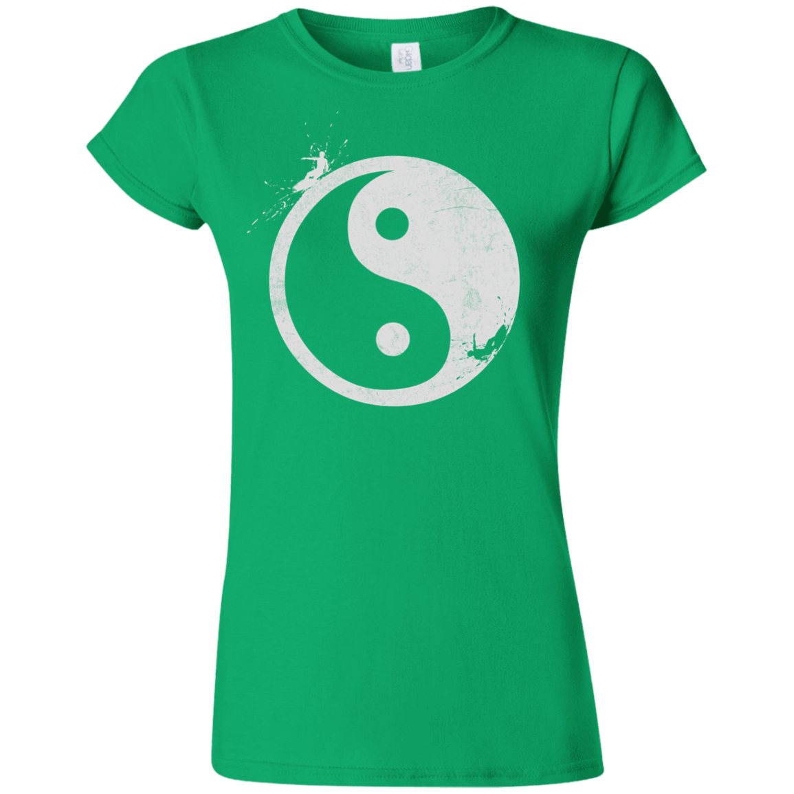 T-Shirts Irish Green / S Yin Yang Surfer Junior Slimmer-Fit T-Shirt