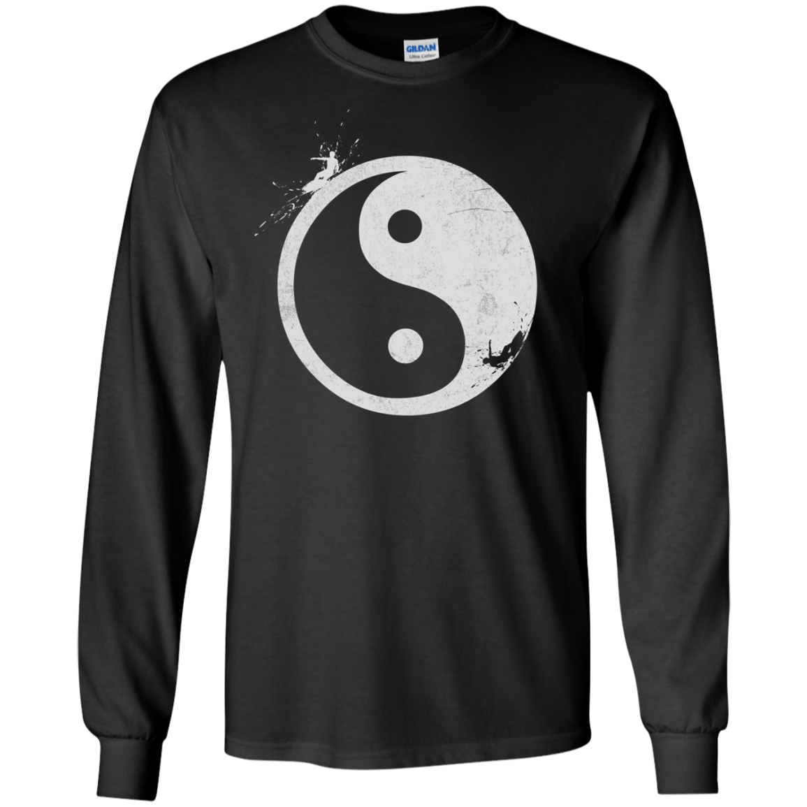 Yin Yang Surfer Men's Long Sleeve T-Shirt