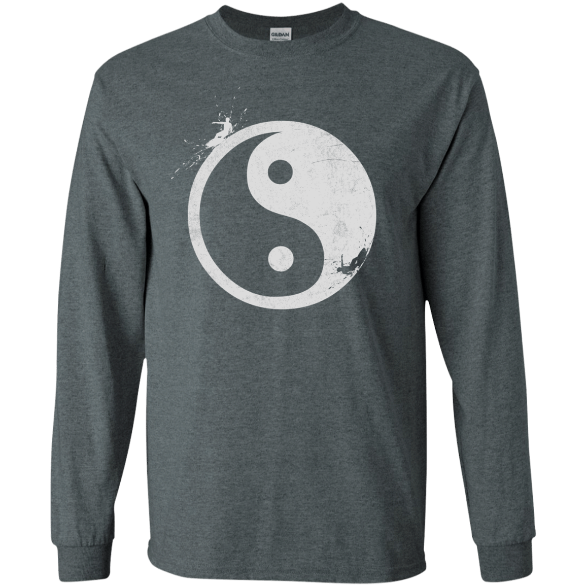 Yin Yang Surfer Men's Long Sleeve T-Shirt