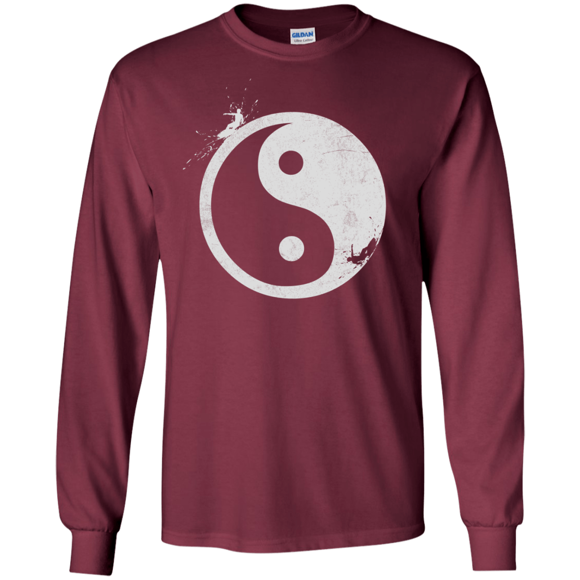 Yin Yang Surfer Men's Long Sleeve T-Shirt