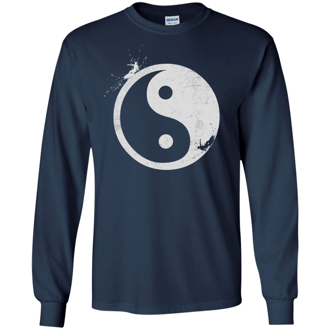 Yin Yang Surfer Men's Long Sleeve T-Shirt