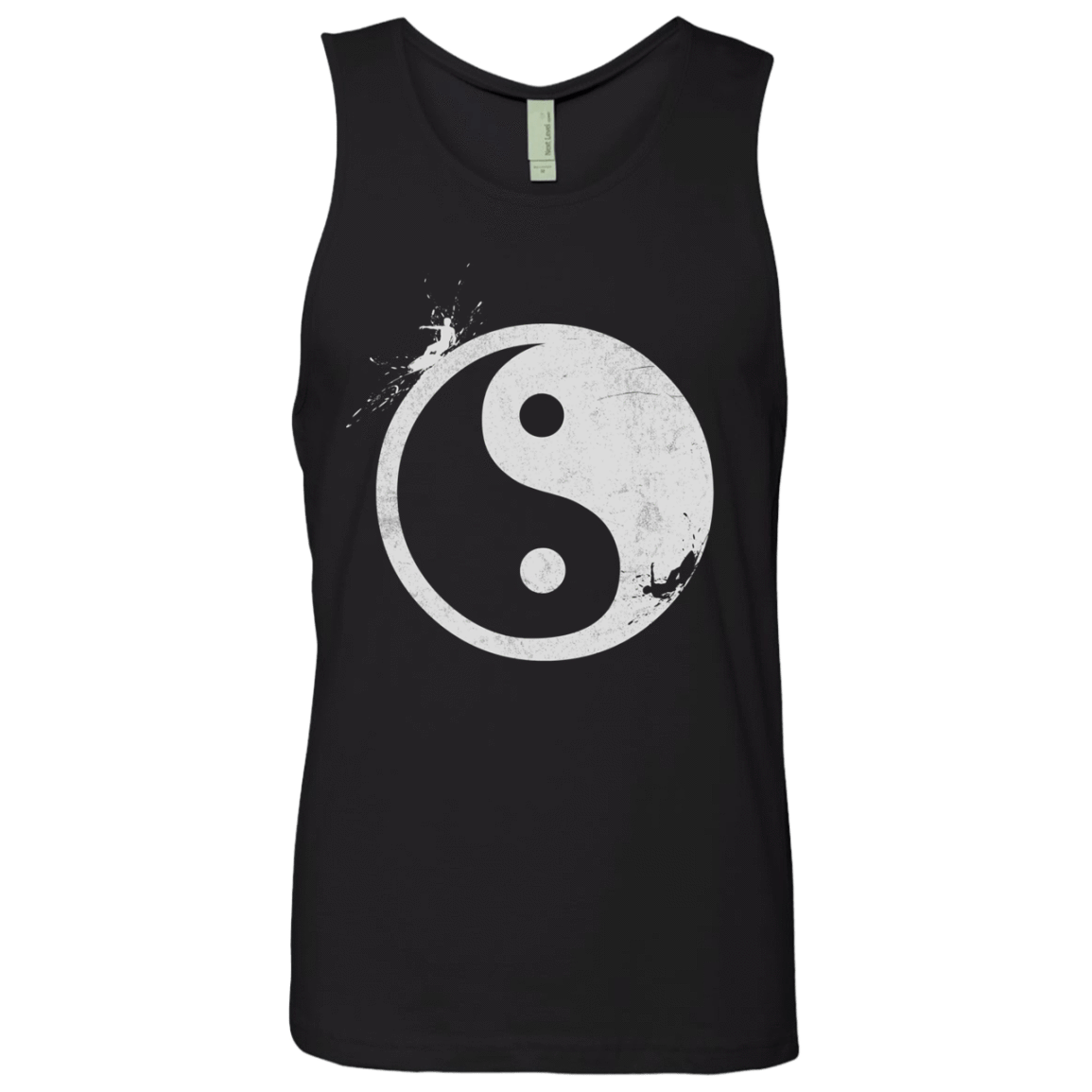 T-Shirts Black / S Yin Yang Surfer Men's Premium Tank Top