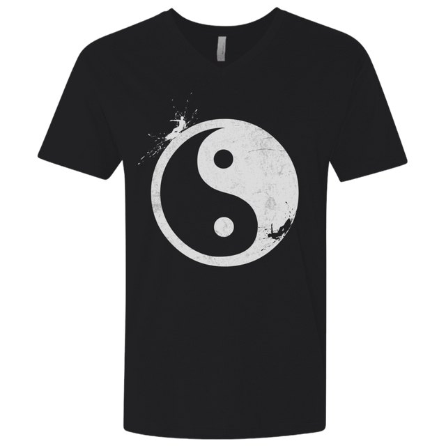 T-Shirts Black / X-Small Yin Yang Surfer Men's Premium V-Neck