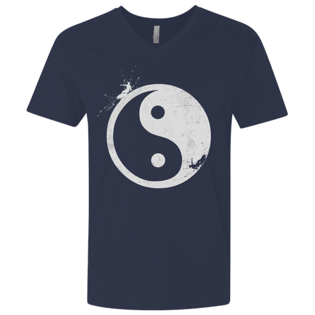 T-Shirts Midnight Navy / X-Small Yin Yang Surfer Men's Premium V-Neck