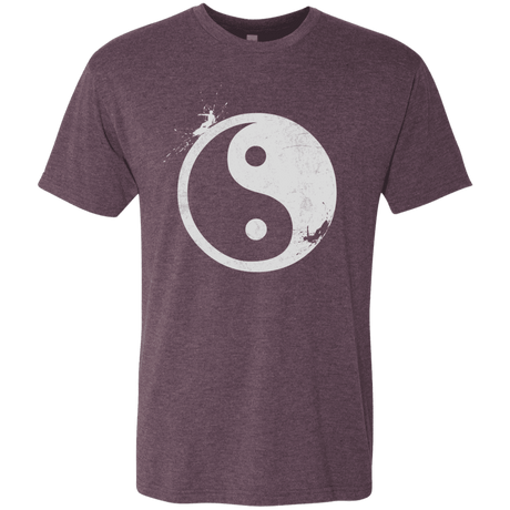 T-Shirts Vintage Purple / S Yin Yang Surfer Men's Triblend T-Shirt