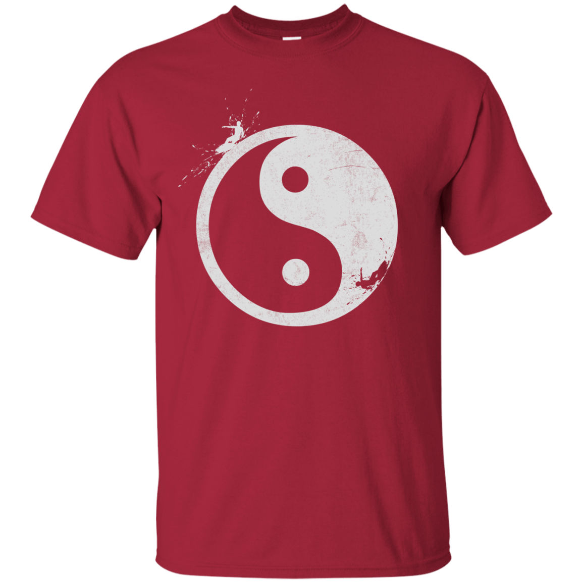 T-Shirts Cardinal / S Yin Yang Surfer T-Shirt